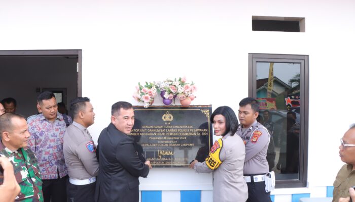 Resmikan Kantor Gakkum Satlantas Polres Pesawaran, Bupati Pesawaran Dendi Ramadhona Soroti Soal Ketertiban Berlalulintas