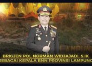 Brigjen Pol Norman Widjajadi Resmi Jabat Kepala BNN Provinsi Lampung