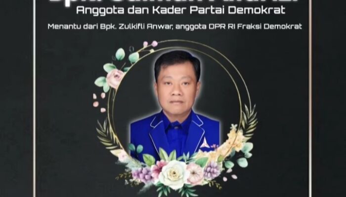 Kabar Duka, Salman Al Farizi Menantu Anggota DPR RI Zulkifli Anwar Berpulang