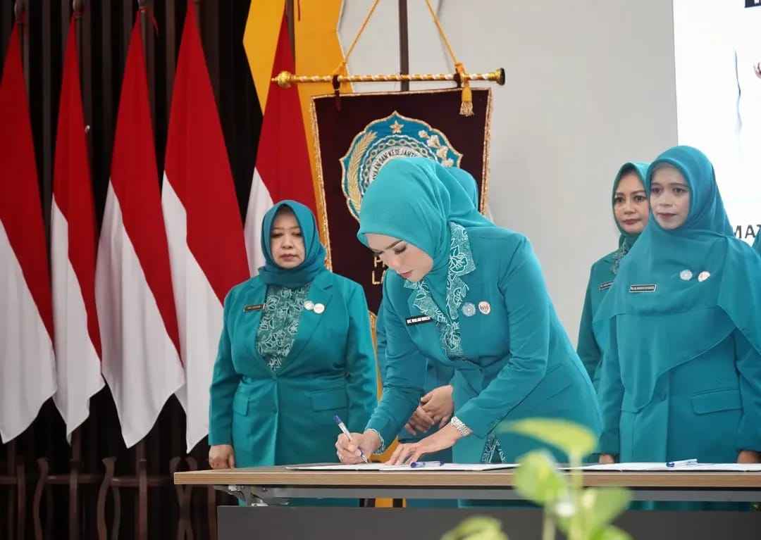 Ny. Rahayu Riyanto Pamungkas Resmi Jabat Ketua TP-PKK Kabupaten Pringsewu 