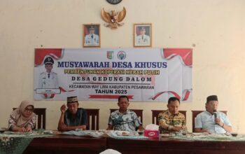 Wujudkan Desa Mandiri, Pemdes Gedung Dalom Sosialisasi Program Koperasi Desa Merah Putih dan Ketahanan Pangan
