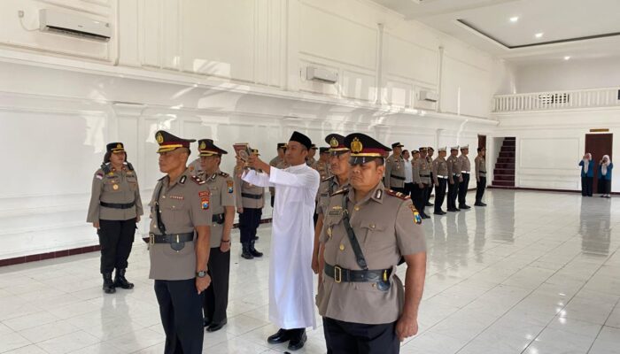 Kapolres Pasuruan Kota Pimpin Sertijab Kapolsek Bugul Kidul dan Kapolsek Keboncandi