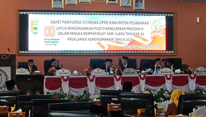 Presiden Prabowo Paparkan Capaian dan Program Strategis, Pesawaran Kompak Dukung Program Prioritas Nasional