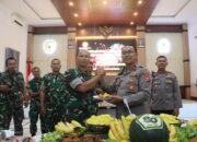 Polres Pasuruan Kunjungi Kodim 0819, Rayakan HUT TNI ke-80 Dengan Keakraban