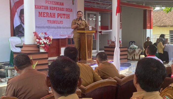 Wabup Pesawaran Antonius Muhammad Ali Resmikan Koperasi Desa Merah Putih Trimulyo, Yang Pertama di Kabupaten Pesawaran