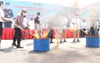 Polres Tanjung Perak Musnahkan Ribuan BB Narkoba, Ungkap 304 Kasus Sepanjang 2025