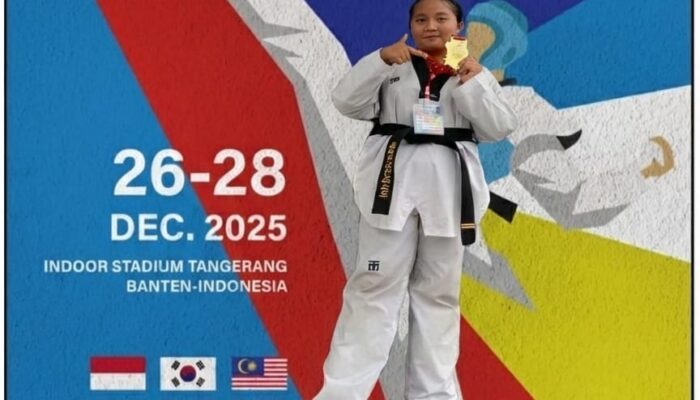 Gemilang di Kancah Dunia, Natasya Salsabila Raih Medali Emas di Ajang Taekwondo Internasional
