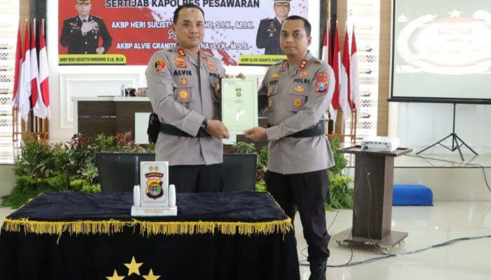 AKBP Alvie Granito Panditha Resmi Jabat Kapolres Pesawaran, Gantikan AKBP Heri Sulistyo