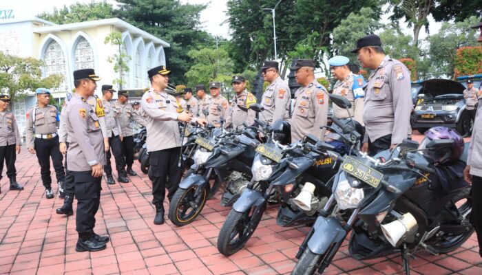Kapolres Gresik Periksa Langsung Kendaraan Dinas, Pastikan Siap Layani Masyarakat