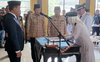 Bupati Pringsewu Lantik Lima Kakon PAW dan Tiga Penjabat Kakon
