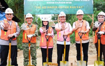 Sinergi TNI dan Pemda, Pembangunan Jembatan Perintis Garuda Resmi Dimulai di Pesawaran