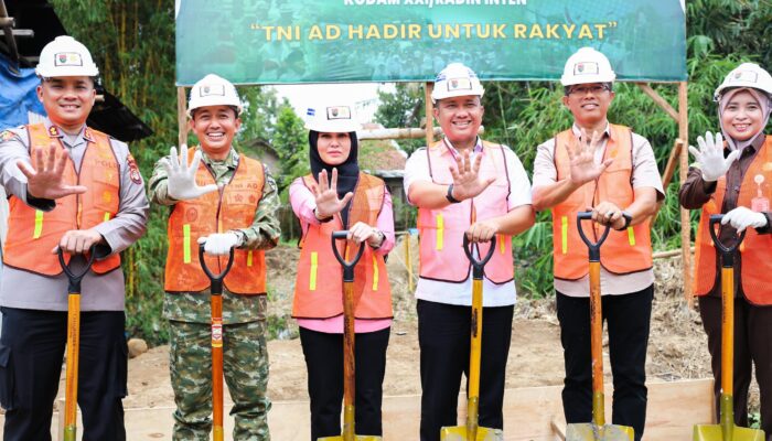 Sinergi TNI dan Pemda, Pembangunan Jembatan Perintis Garuda Resmi Dimulai di Pesawaran