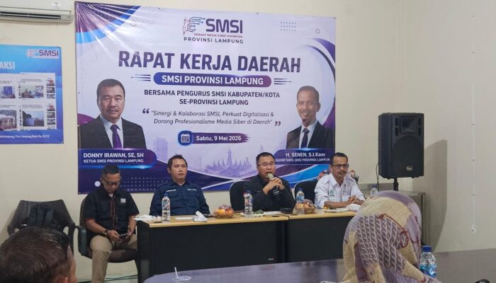 Rakerda 2026, SMSI Lampung Dorong Media Siber Daerah Lebih Profesional dan Beretika