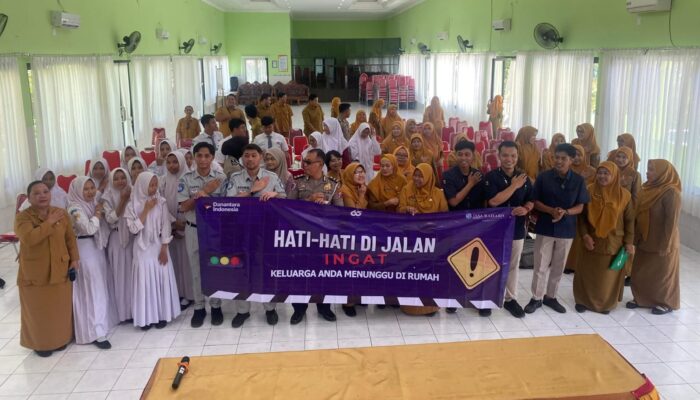 Tekan Angka Kecelakaan, Satlantas Polres Gresik Gelar Police Goes To School