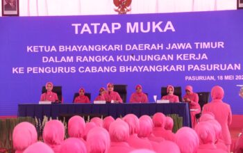 Ketua Bhayangkari Jatim Tinjau UMKM dan Serahkan Tali Asih di Polres Pasuruan