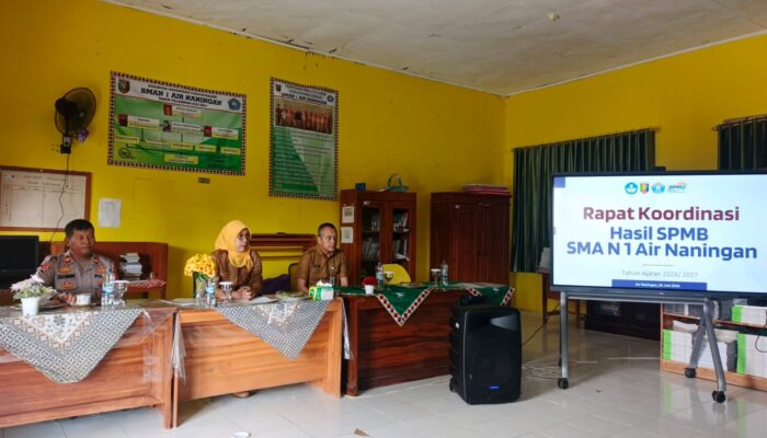 SMAN 1 Air Naningan adakan Rapat Koordinasi SPMB 2026/2027 dengan Para Kakon