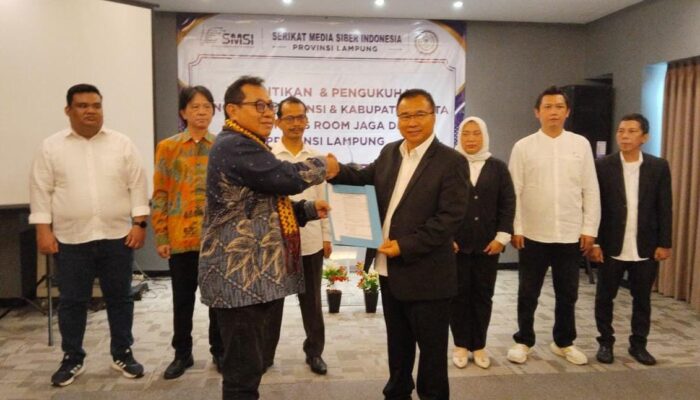 SMSI dan Kejagung RI Perkuat Kolaborasi, Pokja Newsroom Jaga Desa Se-Lampung Resmi Dikukuhkan