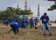 Aries Sandi Kobarkan Gerakan Langit Biru Indonesia Asri, Demokrat Pesawaran Gelar Bakti Sosial dan Kebersihan Lingkungan