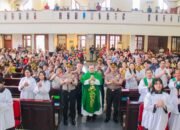 Program Minggu Kasih, Kapolres Pasuruan Jalin Silaturahmi Bersama Jemaat Gereja Santa Theresia Pandaan