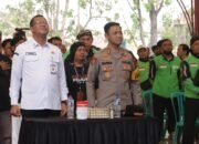 Silaturahmi Akbar Ratusan Driver Ojol, Kapolres Pasuruan dan Kasat Lantas Ingatkan Keselamatan di Jalan